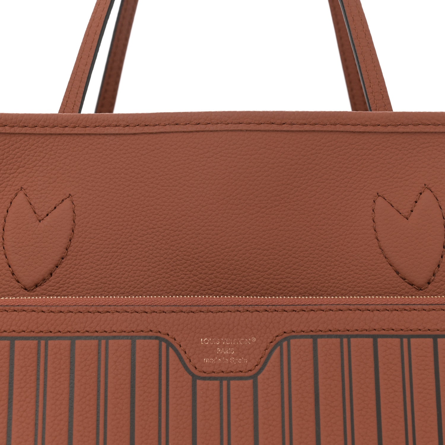 Louis Vuitton Monogram Calfskin Neo Neverfull Inside Out MM Tan 13 of 17