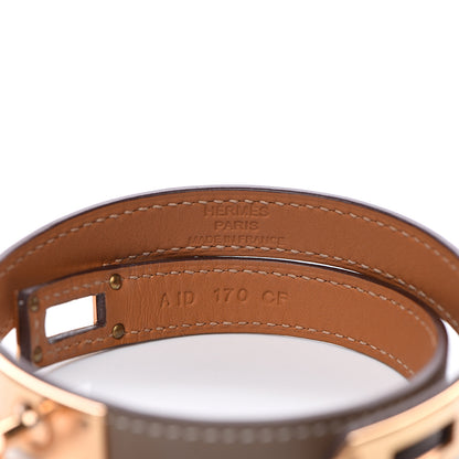Hermes Swift Kelly Double Tour Bracelet S Etoupe 3 of 5