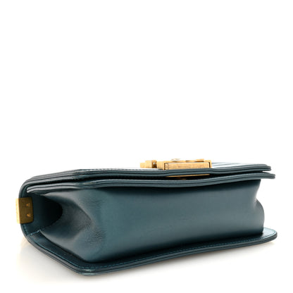 Chanel Metallic Calfskin Quilted Small Boy Flap Blue 4 of 13
