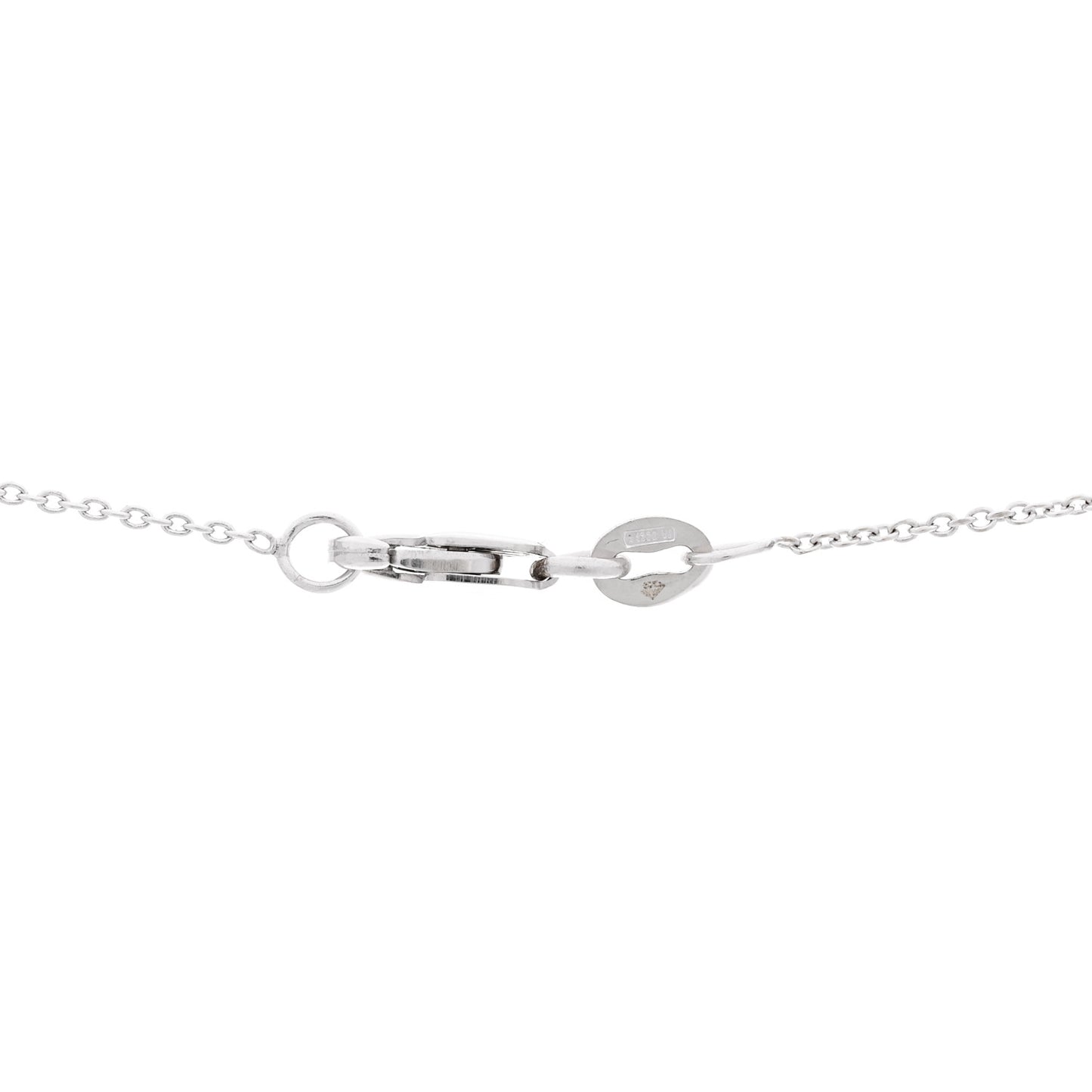 18K White Gold Diamond Fantasia Big Flower Pendant Necklace