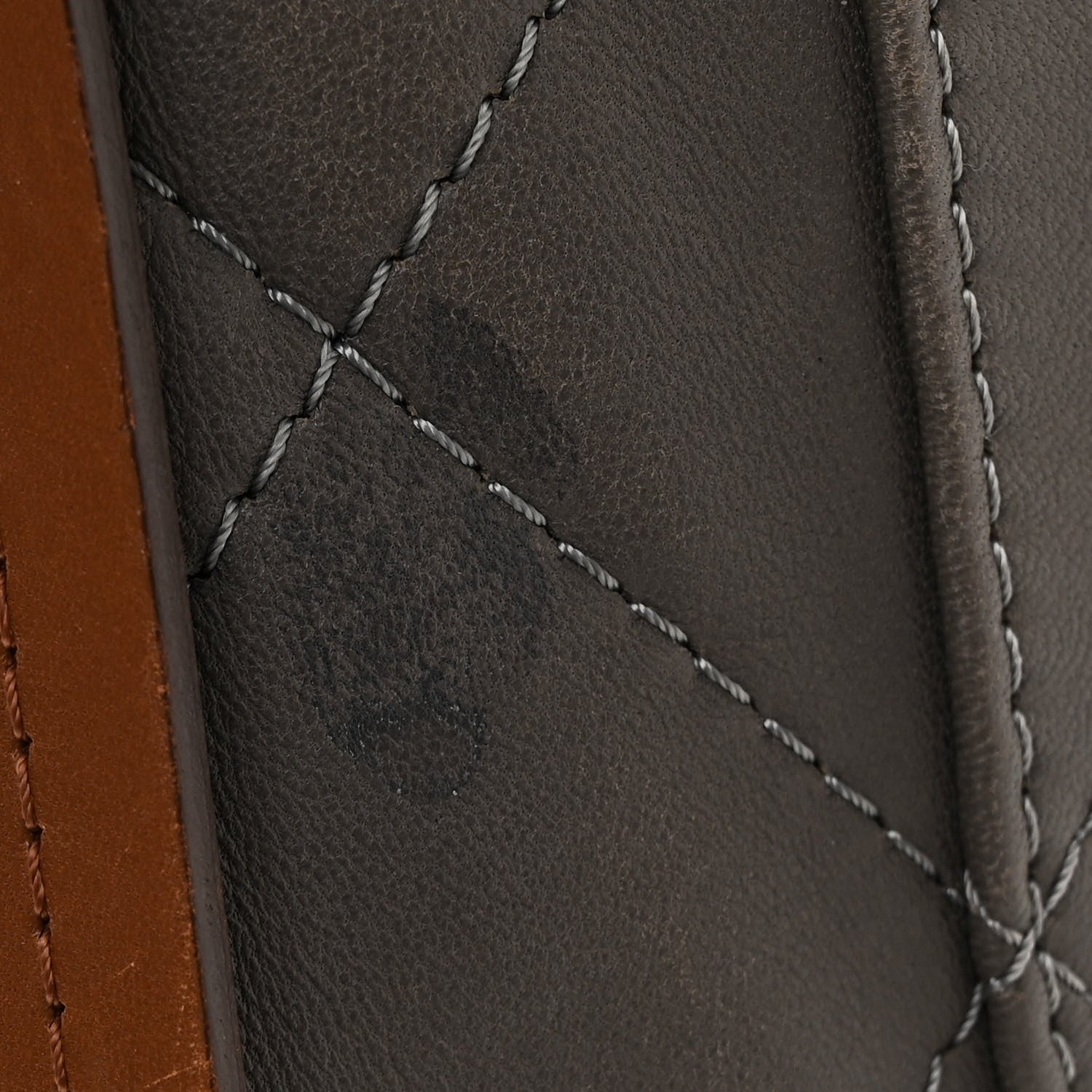 Chanel Calfskin Country Chic Stitched Hobo Grey 12 of 13