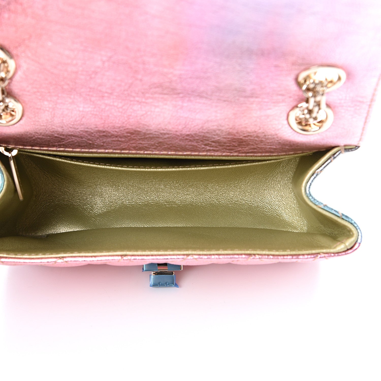 Chanel Metallic Goatskin Quilted Mini 2.55 Reissue Flap Multicolor 4 of 10