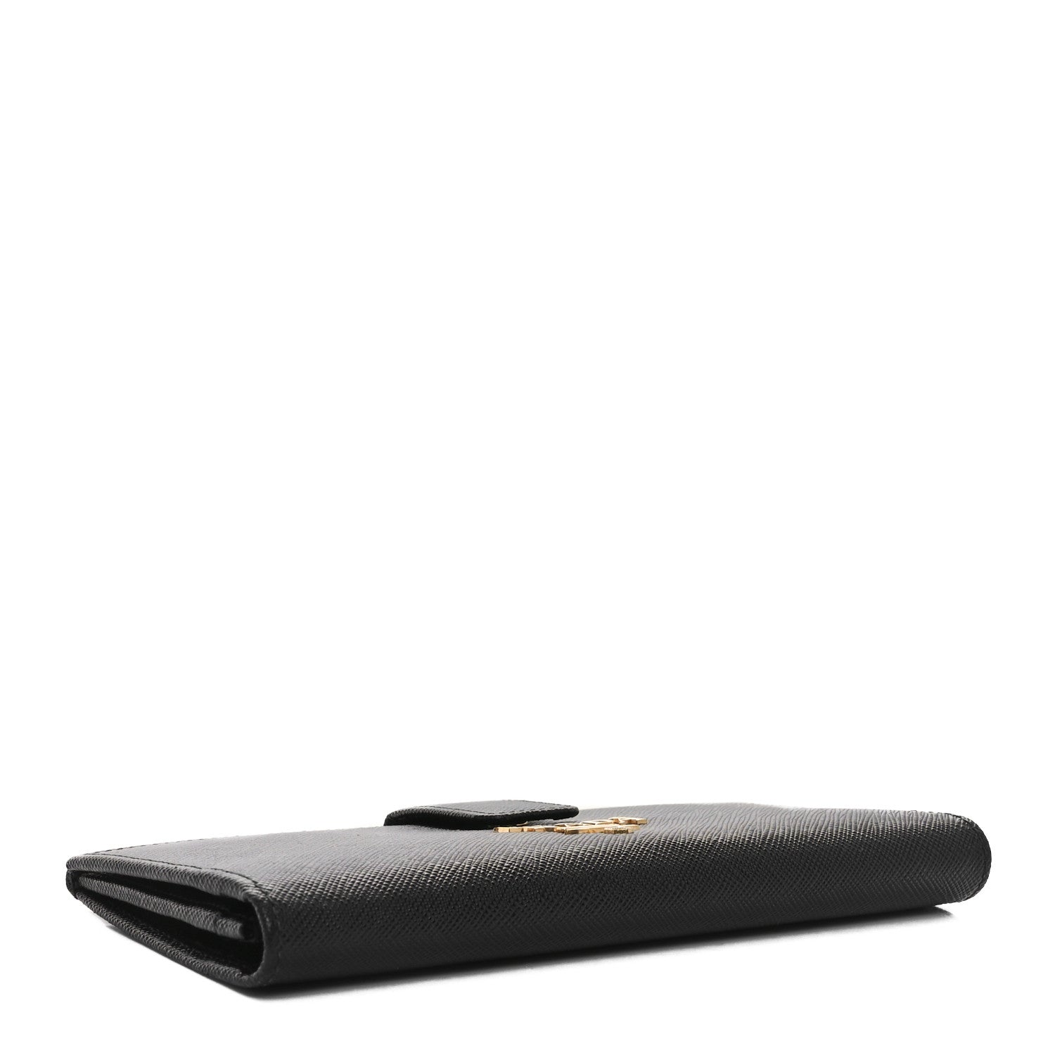 Prada Saffiano Metal Large Wallet Black 4 of 9