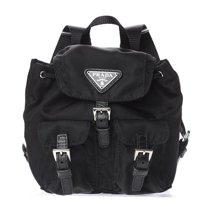 Prada Nylon Vela Mini Crossbody Backpack Black 11 of 12
