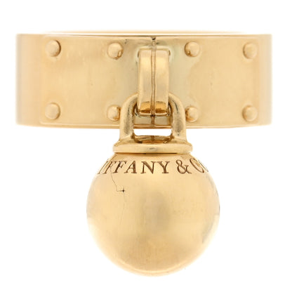 Tiffany 18K Yellow Gold Hardwear Dangle Ball Ring 47 4 1 of 6