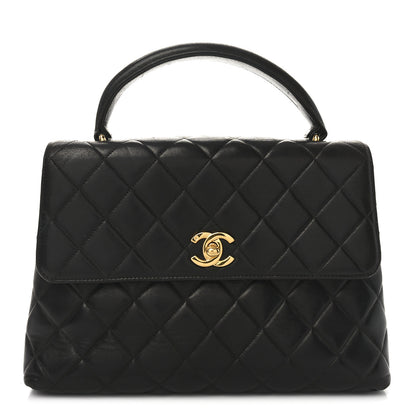 Chanel Lambskin Quilted Medium Kelly Flap Bag Black 1 of 10