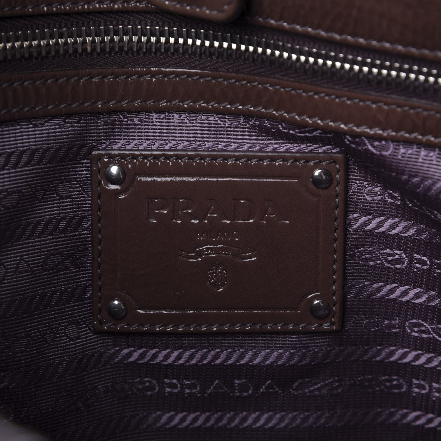 Prada Vernice Sfumata Shoulder Bag Lampone 8 of 9