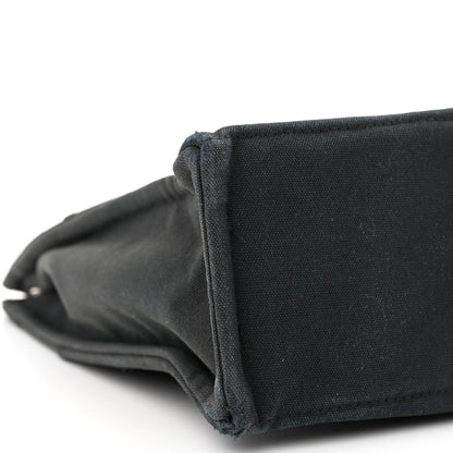 Hermes Canvas Herline MM Tote Black 9 of 15