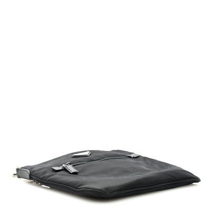 Prada Nylon Saffiano Flat Messenger Bag Black 4 of 8