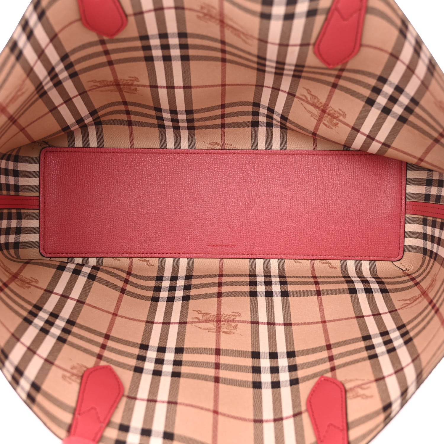Burberry Haymarket Check Medium Reversible Tote Red 5 of 19