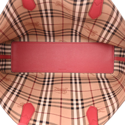 Burberry Haymarket Check Medium Reversible Tote Red 5 of 19