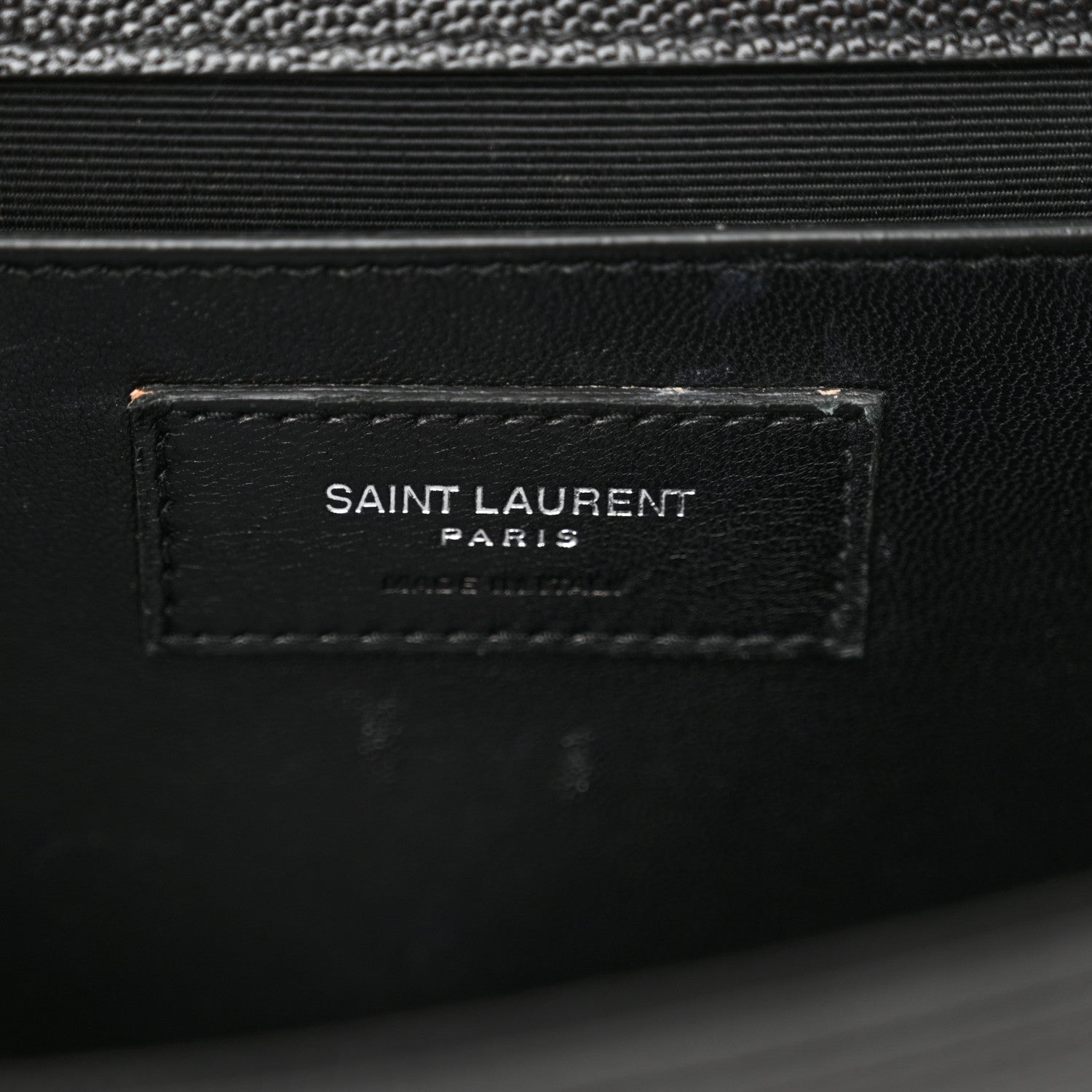Saint Laurent Grain De Poudre Medium Classic Monogram Kate Satchel Black 6 of 17