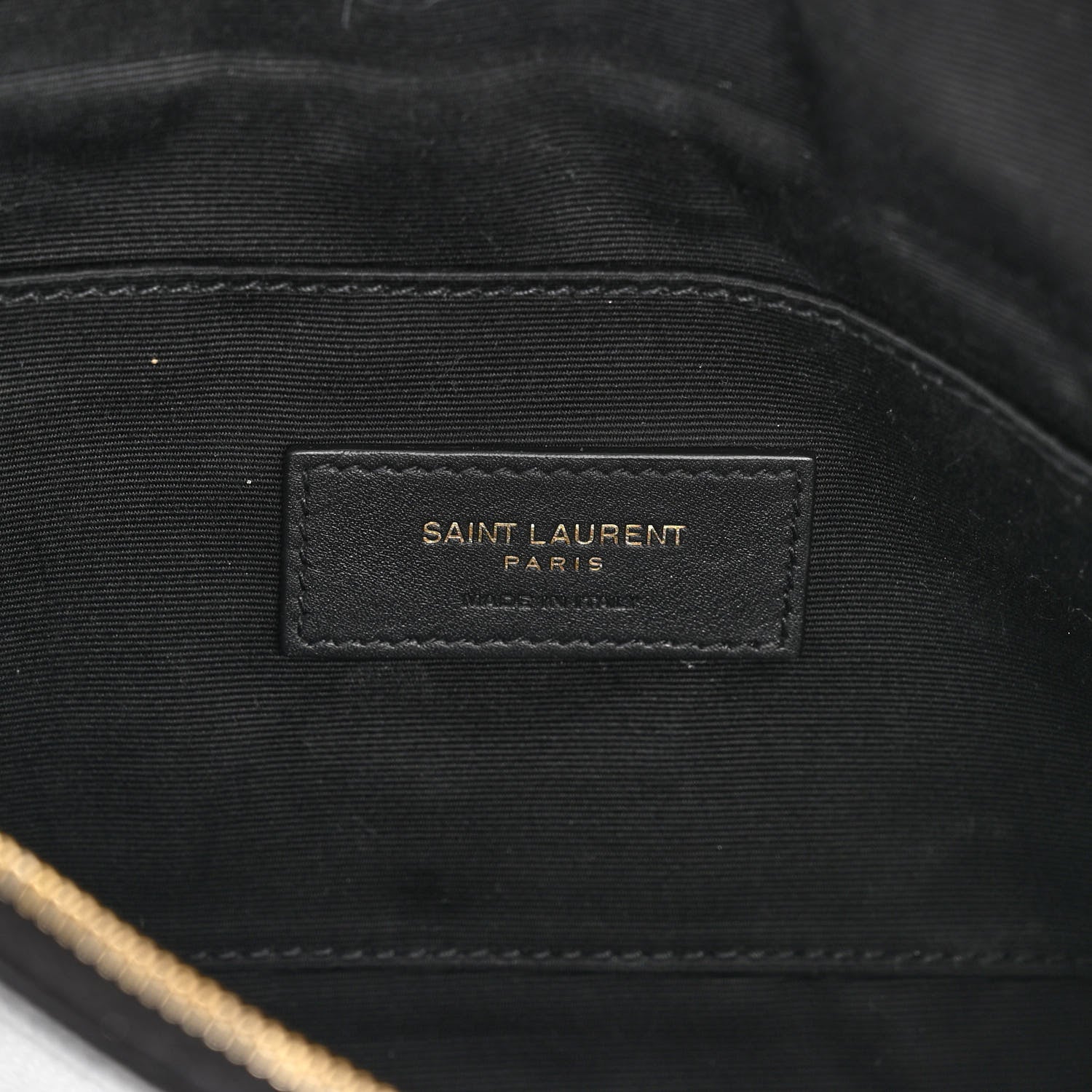 Saint Laurent Grain De Poudre Monogram Belt Bag Black 9 of 18