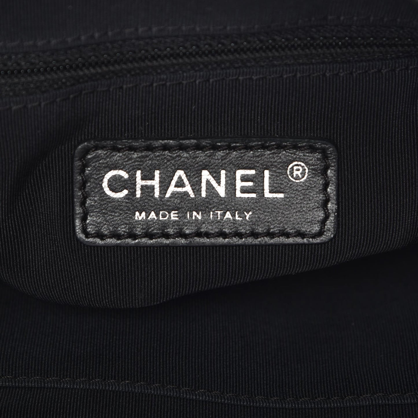 Patent Quilted Expandable CC Shoping Tote Black