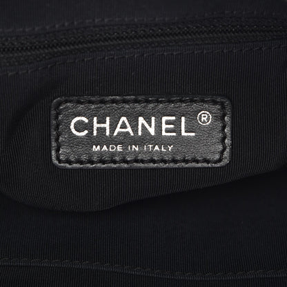 Chanel Patent Quilted Expandable CC Shoping Tote Black 6 of 7