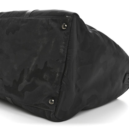 Valentino Garavani Nylon Camouflage Travel Duffle Black 8 of 9