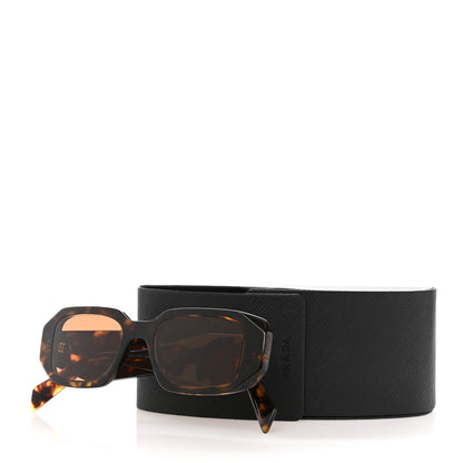 Prada Acetate Symbole Sunglasses SPR 17W Havana 8 of 8