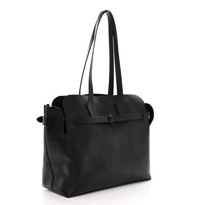 Burberry Calfskin Medium Belt Tote Black 4 of 11