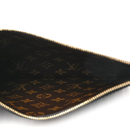 Louis Vuitton Calfskin Neverfull Inside Out MM Pochette Black 5 of 6