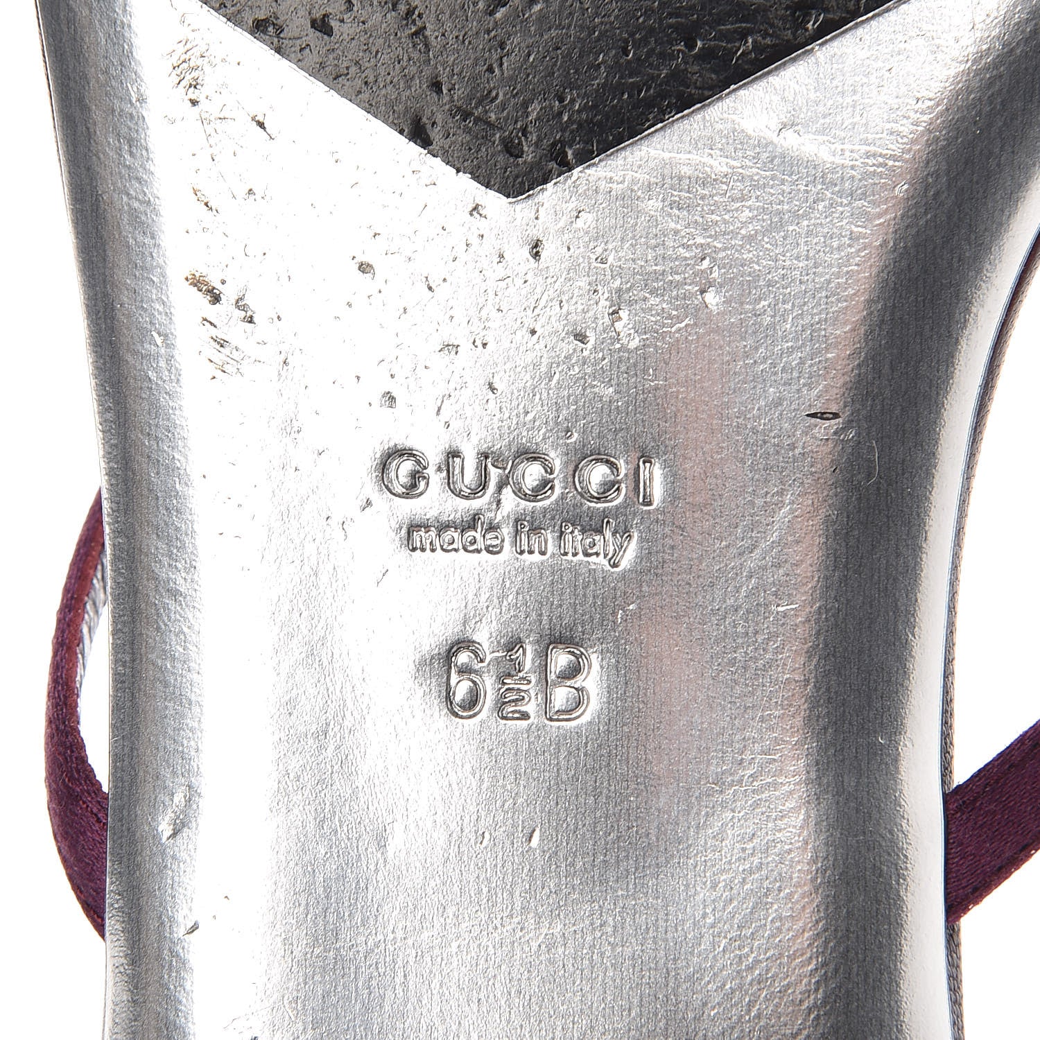 Gucci Satin Crystal GG Thong Sandals 6.5 Purple 7 of 12