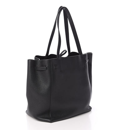 Celine Soft Grained Calfskin Small Belt Cabas Phantom Black 2 of 8
