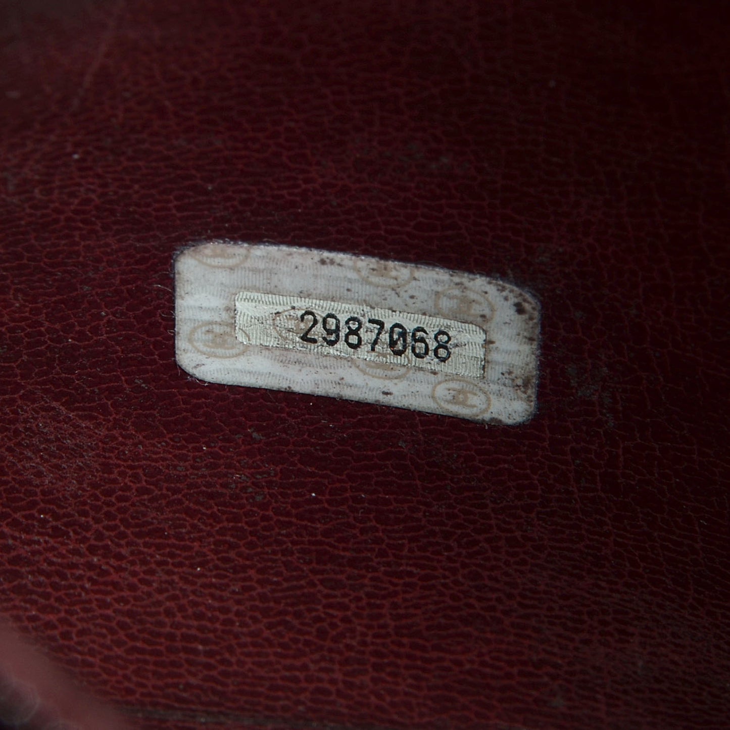 Calfskin Flap Shoulder Bag Bordeaux