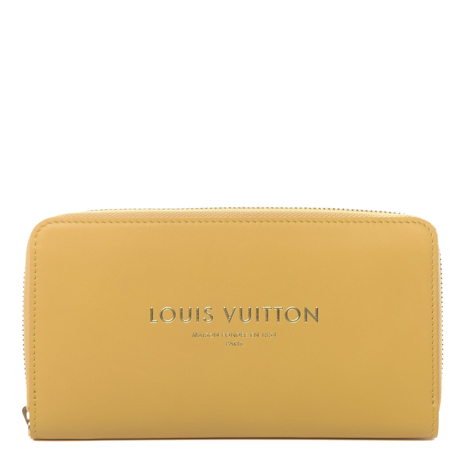 Louis Vuitton Supple Calfskin Paname Flight Zippy Wallet Yellow 1 of 6