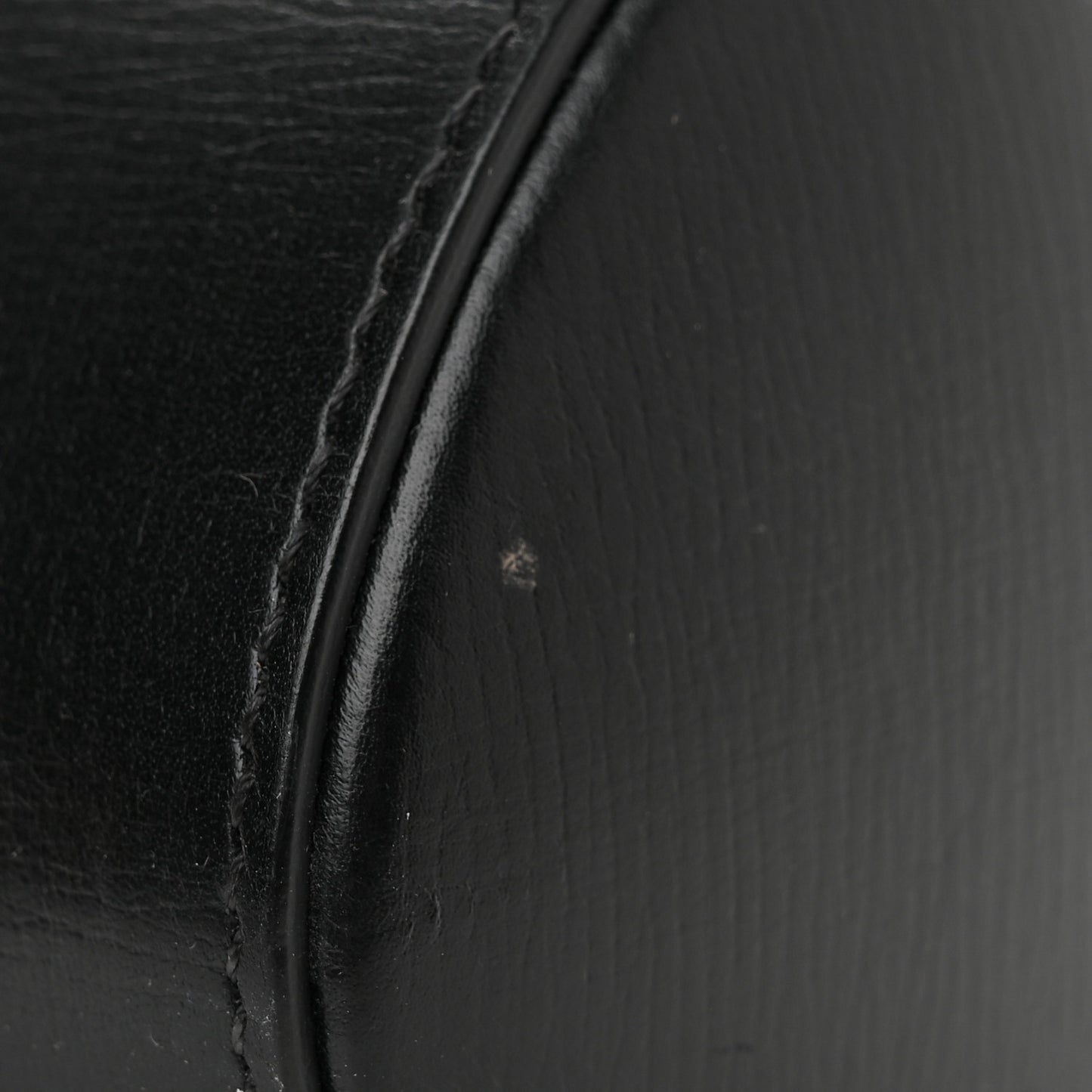 Textured Calfskin Mini Pandora Box Chain Crossbody Bag Black