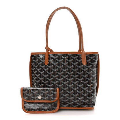 Goyard Goyardine Reversible Mini Anjou Black Gold 3 of 17