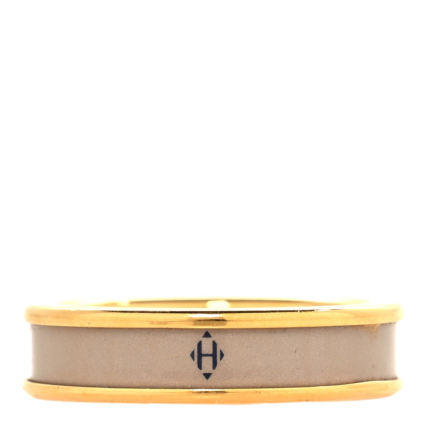 Enamel Uni Ring 57 8 Marron Glace