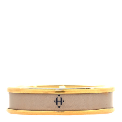 Hermes Enamel Uni Ring 57 8 Marron Glace 1 of 5