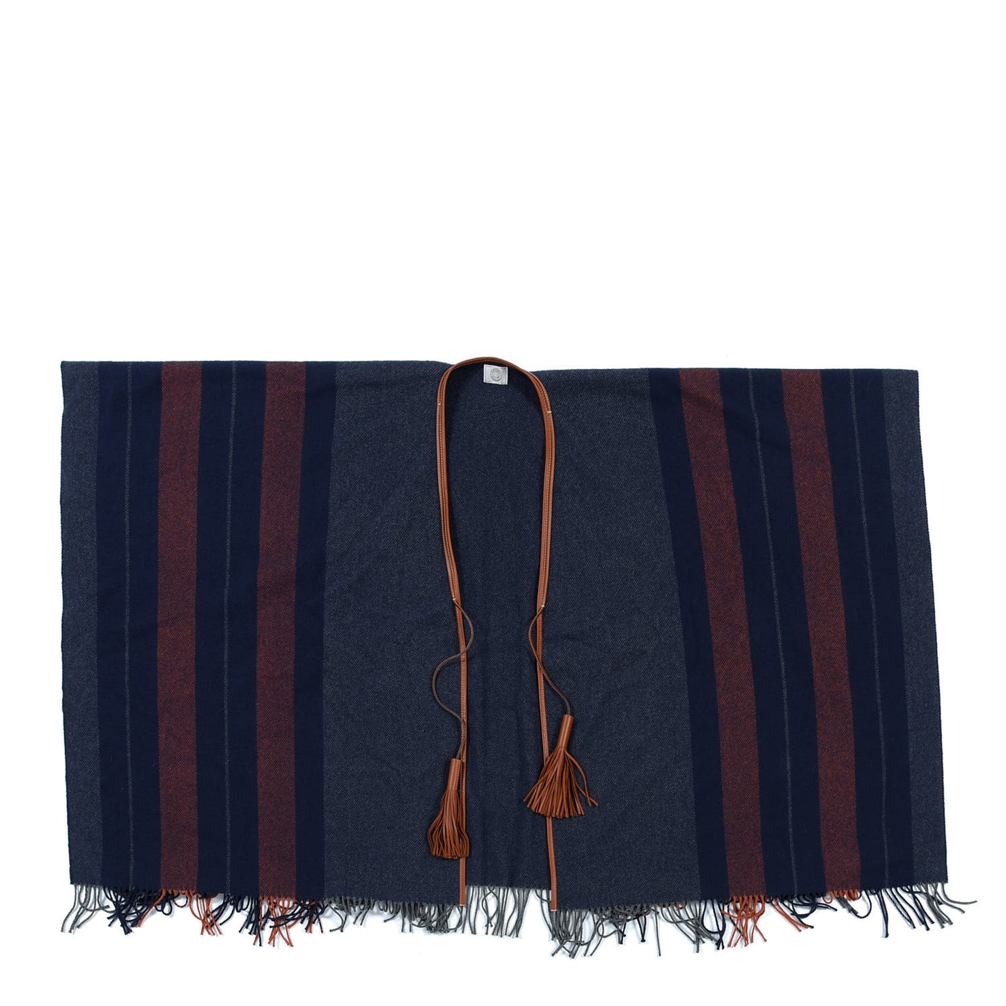 Merino Wool Cashmere Rocabar Poncho Gris