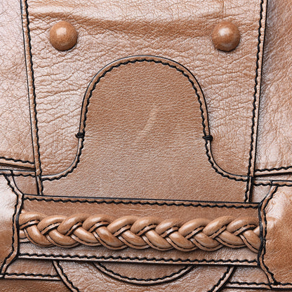 Valentino Garavani Calfskin Large Histoire Brown 12 of 14