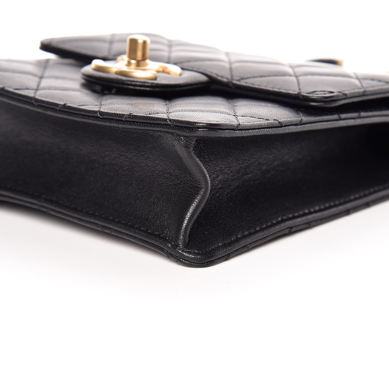 Chanel Lambskin Quilted Chic Pearls Flap Black 6 of 10