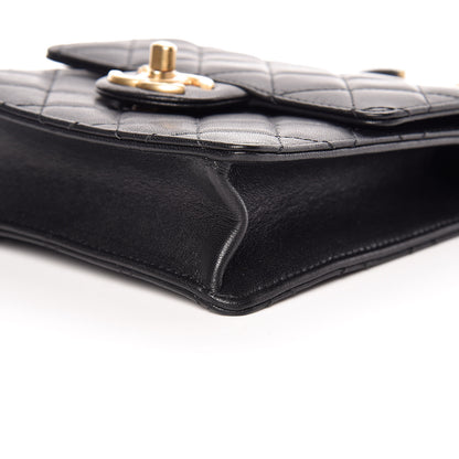 Chanel Lambskin Quilted Chic Pearls Flap Black 6 of 10