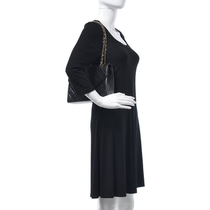 Chanel Lambskin Quilted Medium Single Flap Black 2 of 13