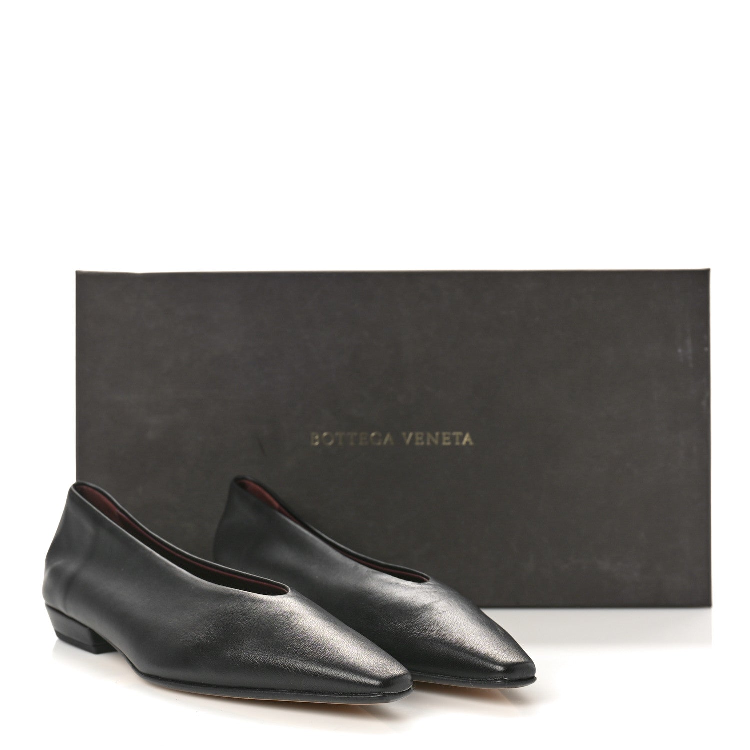Bottega Veneta Nappa Almond Flats 35 Black 8 of 8