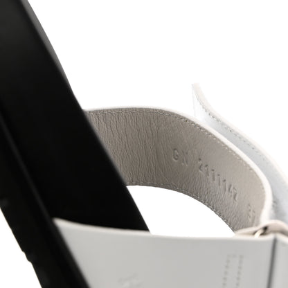 Hermes Calfskin Womens Chypre Sandals 37 White 9 of 10