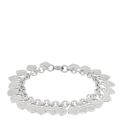 Tiffany Sterling Silver Mini Return to Tiffany Multi Heart Tag Charm Bracelet 1 of 3