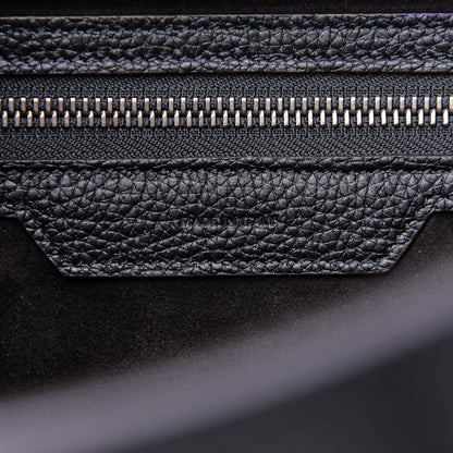 Celine Drummed Calfskin Micro Luggage Black 6 of 9