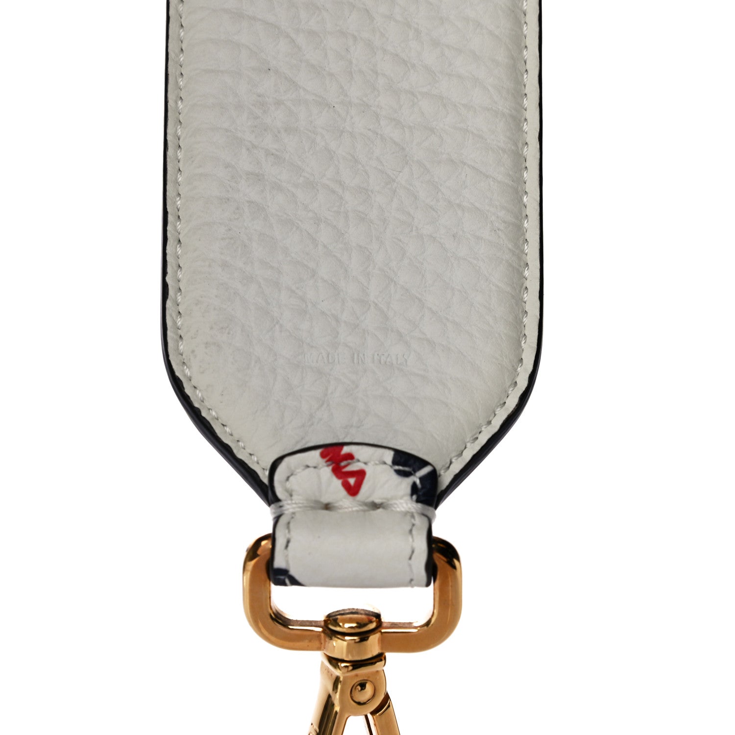 Fendi X FILA Calfskin Mania Mini Strap You White 3 of 6