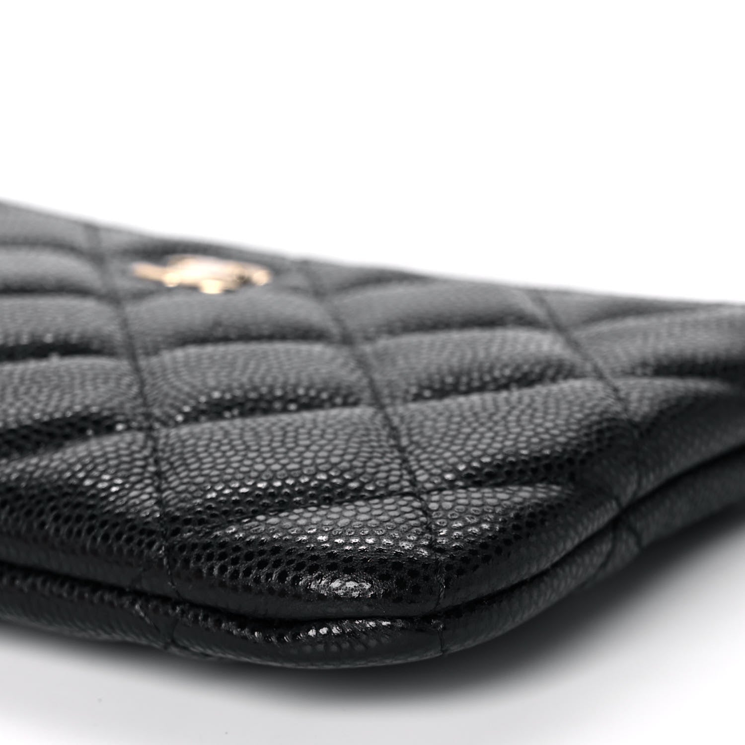 Chanel Caviar Quilted Small Cosmetic Case Black 10 of 11