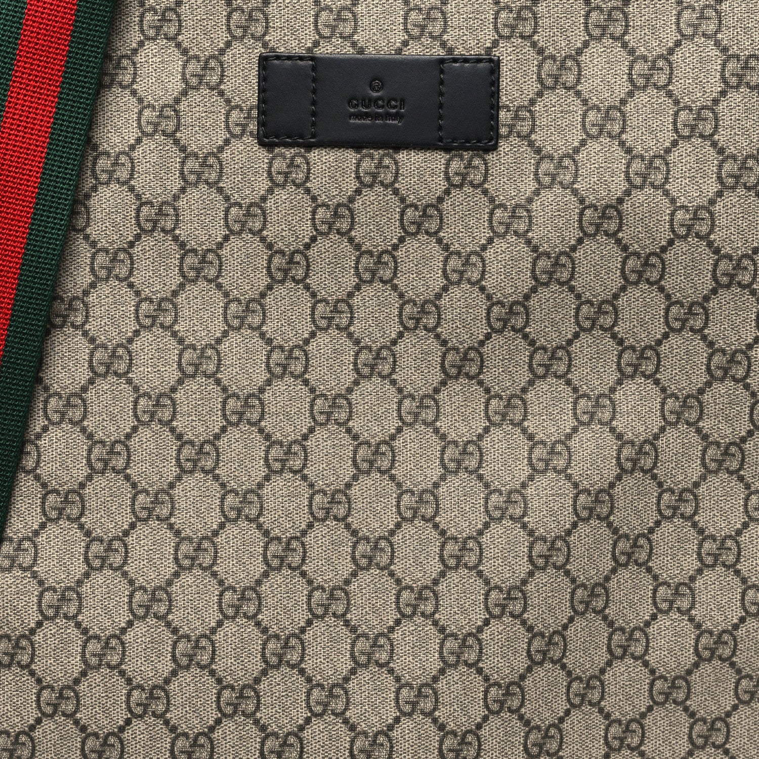 Gucci Soft GG Supreme Monogram Web Vertical Tote Black 8 of 10