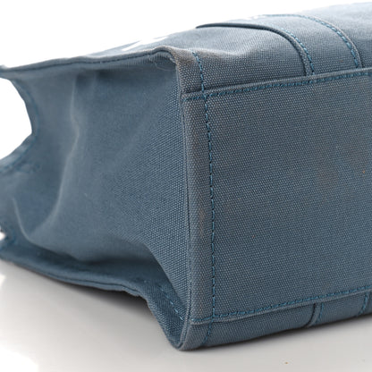 Marc Jacobs Cotton Canvas Medium The Traveler Tote Bag Blue Shadow 7 of 12