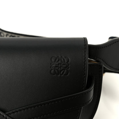 Loewe Calfskin Jacquard Mini Gate Dual Bag Black 7 of 10