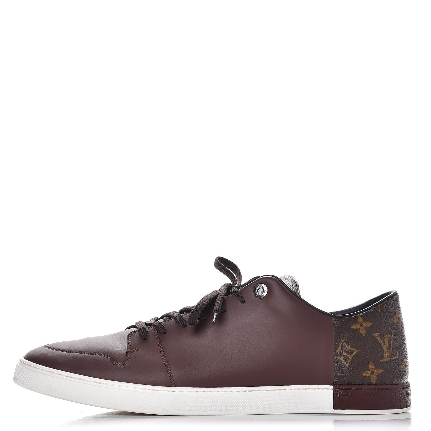 Louis Vuitton Calfskin Monogram Line Up Sneaker 13 Acajou 1 of 12