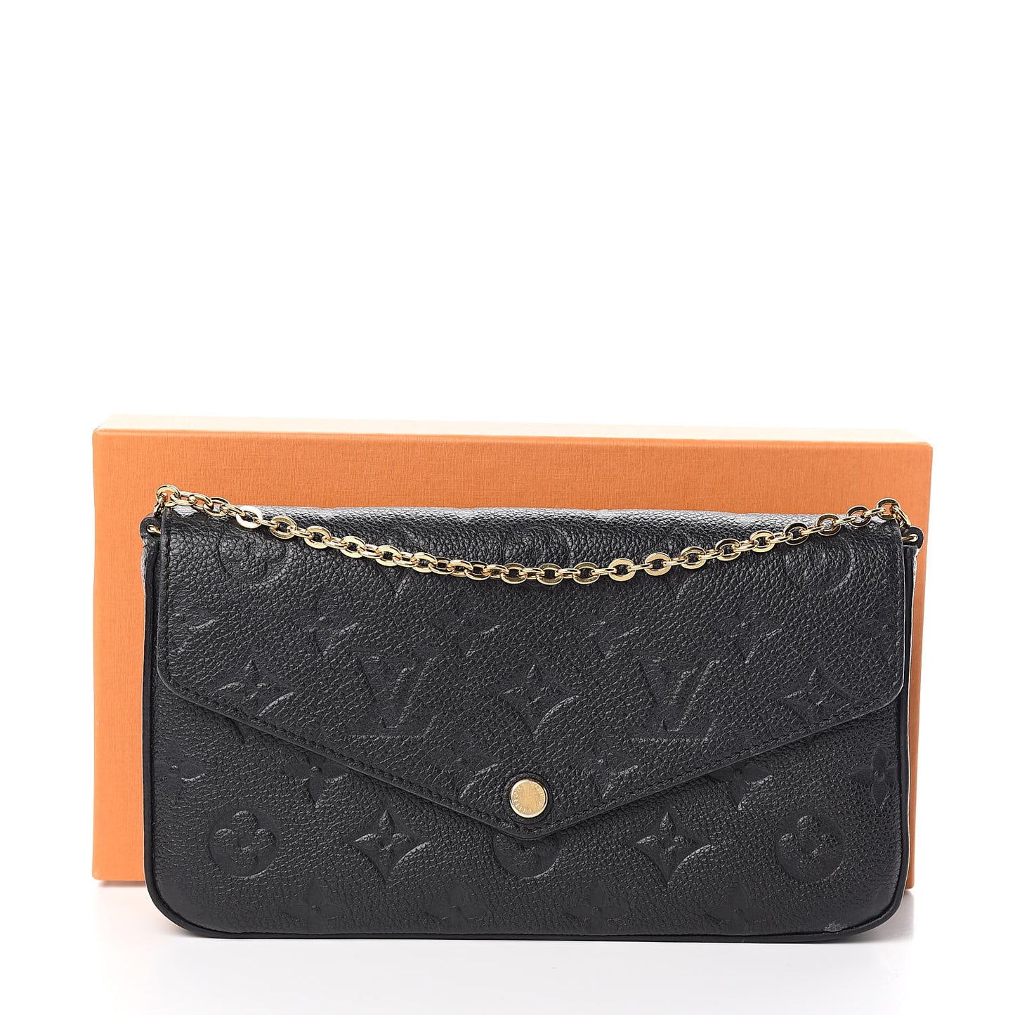 Empreinte Pochette Felicie Chain Wallet Black