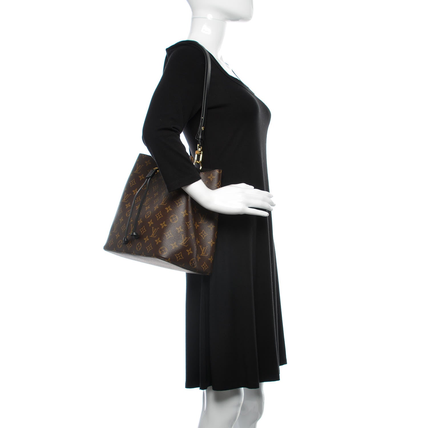 Louis Vuitton Monogram Neonoe MM Black 2 of 12