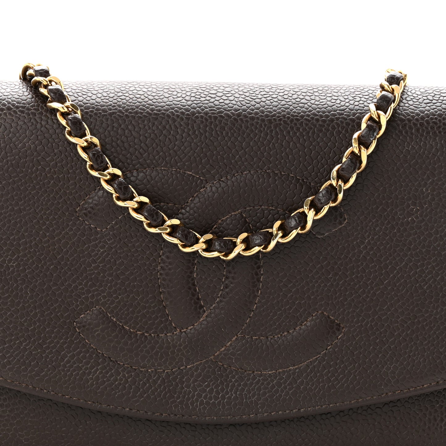 Caviar Timeless CC Wallet On Chain WOC Dark Brown