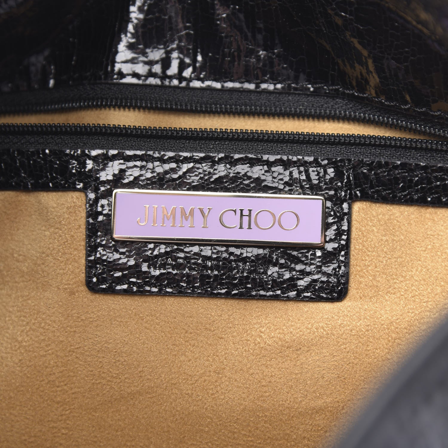 Jimmy Choo Snake Calfskin Embossed Rahmyn Hobo Bag Black 7 of 14